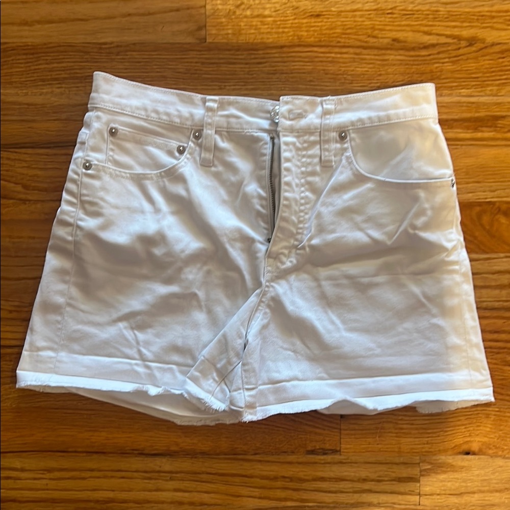 Jcrew Women's White Denim Shorts
